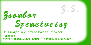 zsombor szemelveisz business card